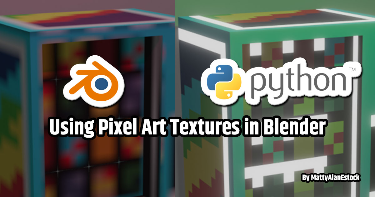 Using Pixel Art Textures in Blender by MattyAlanEstock